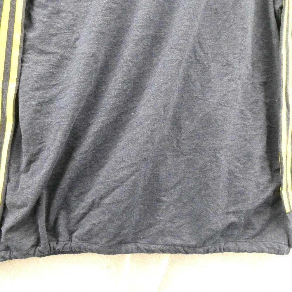 Michigan Wolverines Hoodie Mens Large Blue Yellow Retro Adidas‎ College Vtg New